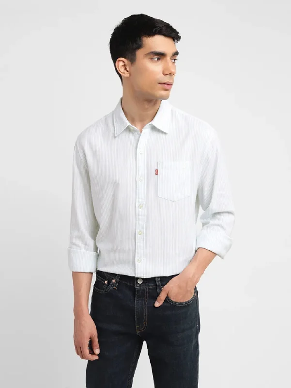 Men's Striped Shirts for a Maritime TwistMen's Striped Slim Fit Shirt