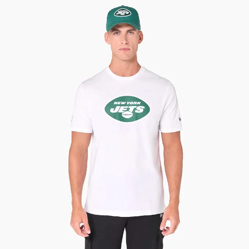 Men's Shirts with Short PlacketsNew York Jets NFL White T-Shirt
