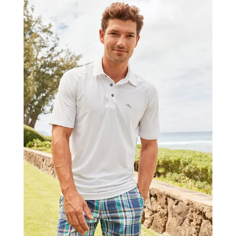 Men's Shirts for BoatingTommy Bahama Islandzone Performance Palm Coast Polo Shirt - White Men's Shirts for BoatingTommy Bahama Islandzone Performance Palm Coast Polo Shirt - White