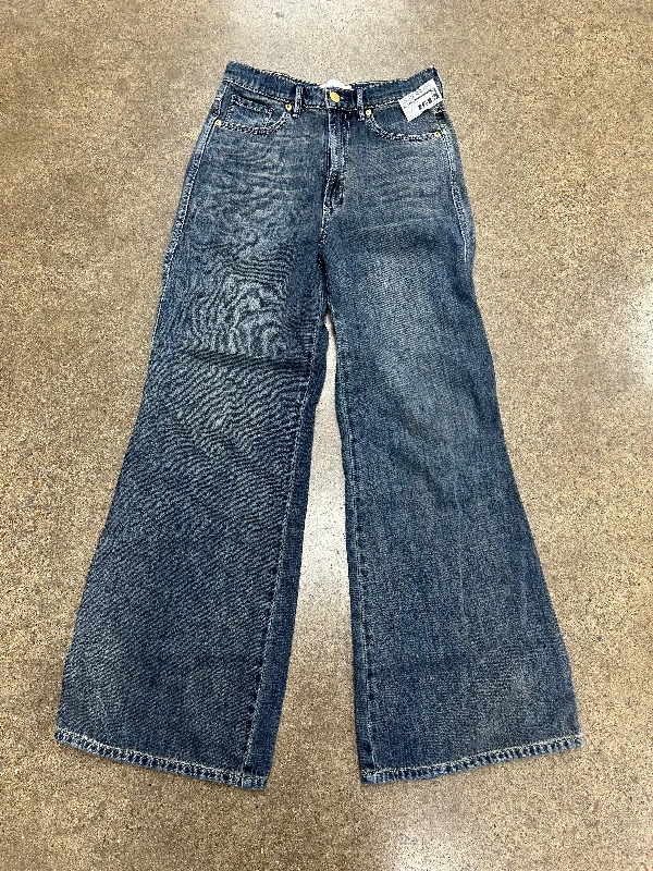 Men's Jeans with Elastic WaistbandsJeans Wide Leg By Dear John In Blue Denim, Size:4