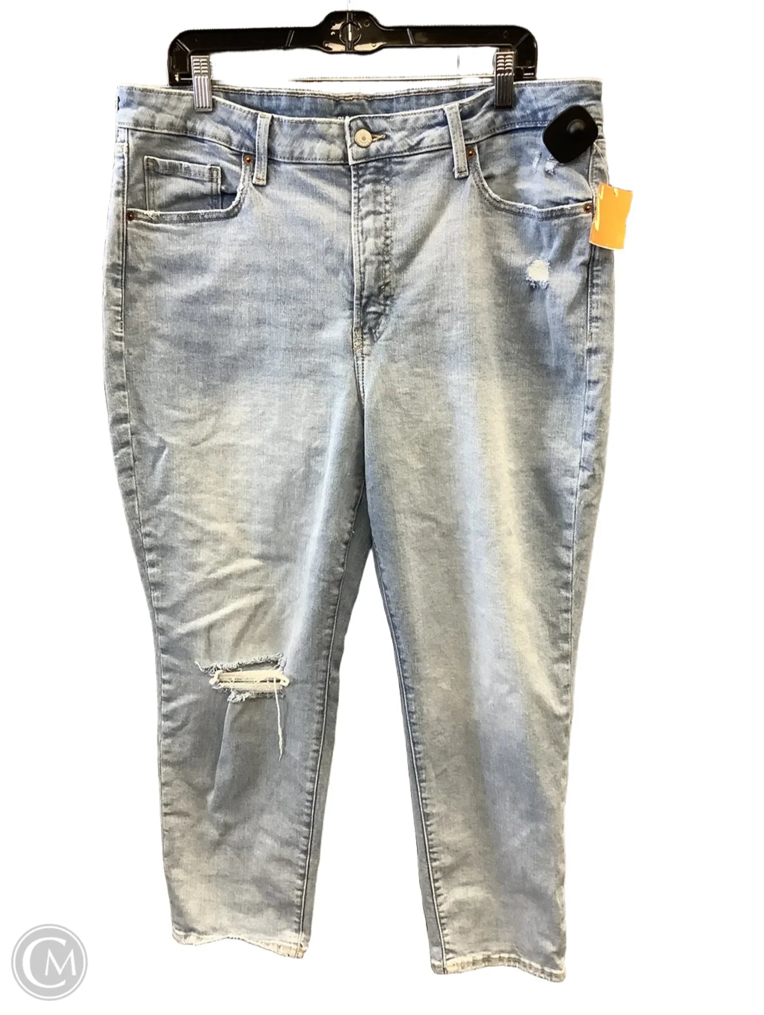 Mid-Waisted Men's JeansJeans Straight By Old Navy In Blue, Size: 18