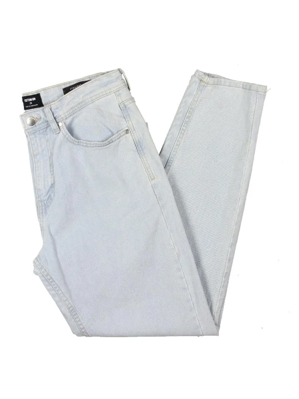 Jeans for Men with a Curvy BodyMens Denim Light Wash Straight Leg Jeans