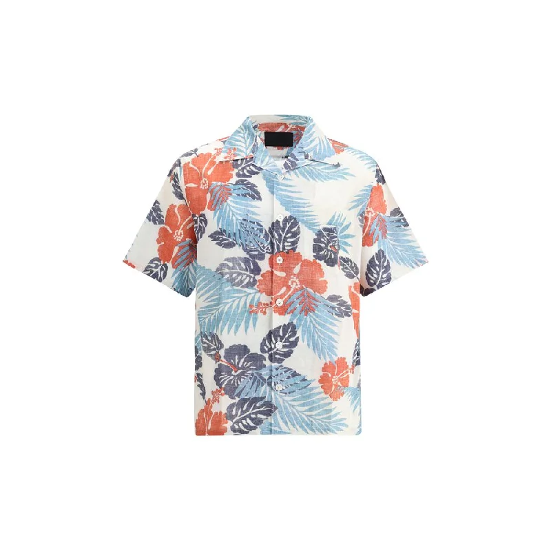 Men's Short-Sleeve Shirts for Warm WeatherPrada Batista Ibiscus Men's Shirt