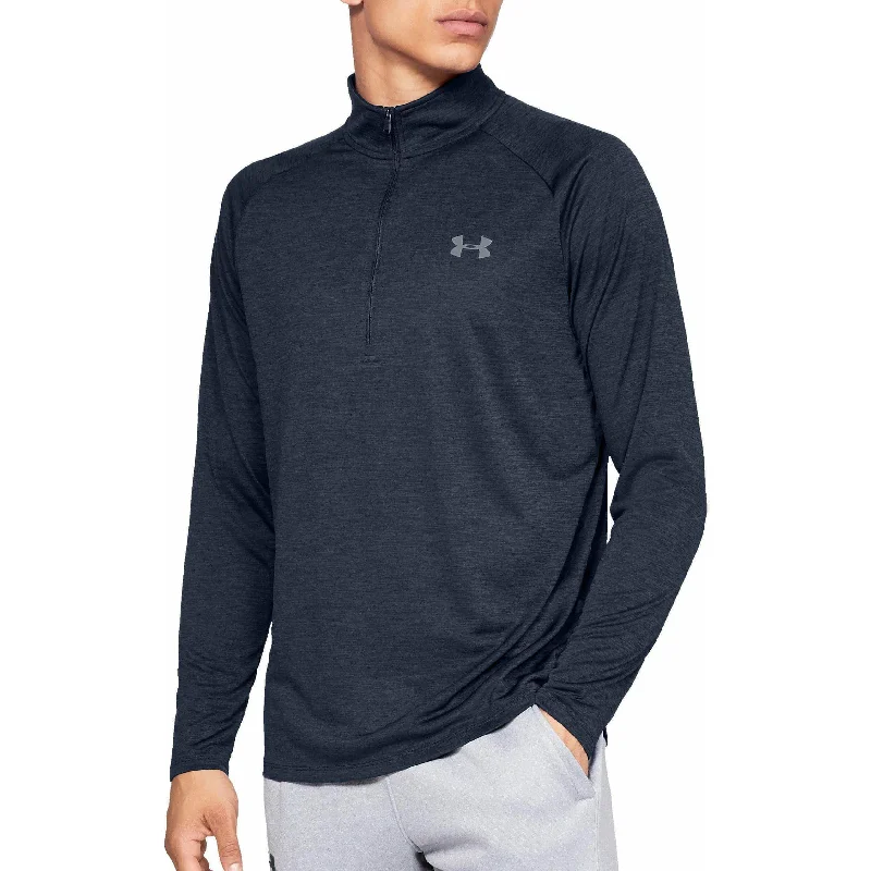Men's Shirts with Zippered PocketsUnder Armour Tech Half Zip Long Sleeve Mens Training Top - Navy Men's Shirts with Zippered PocketsUnder Armour Tech Half Zip Long Sleeve Mens Training Top - Navy