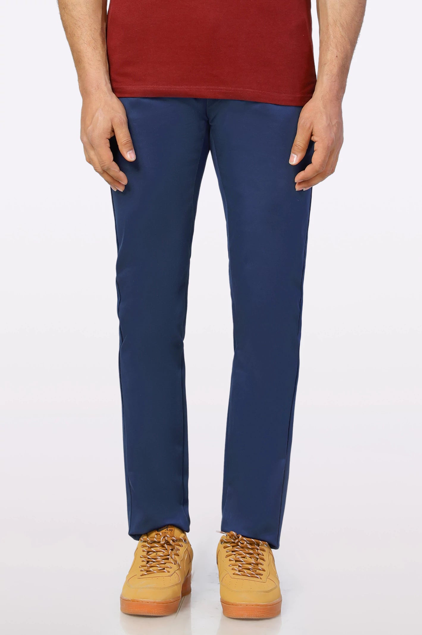 Warm Men's Fleece-Lined PantsRoyal Blue Smart Fit Cotton Chino