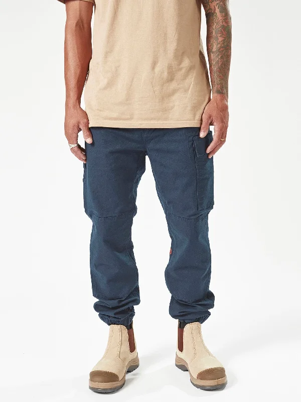 Men's Elastic-Waisted Pants for Easy MovementVolcom Workwear Caliper Cuff Pants - Navy Men's Elastic-Waisted Pants for Easy MovementVolcom Workwear Caliper Cuff Pants - Navy