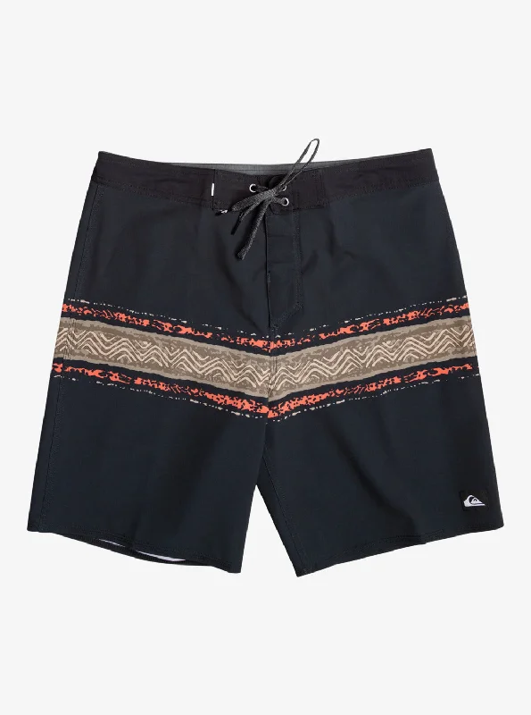 Men's Pants with UV ProtectionSurfsilk Mesa Stripe 19" Boardshorts - Black