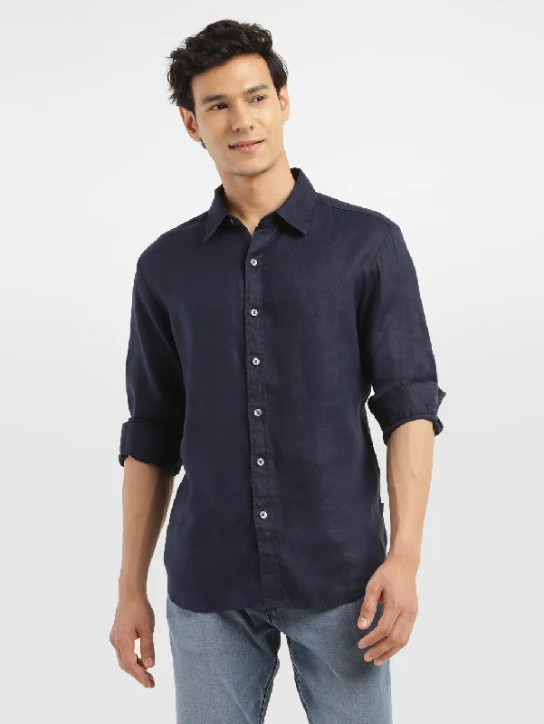 Men's Iron-Free Shirts for Wrinkle-Resistant WearMen's Solid Slim Fit Shirt