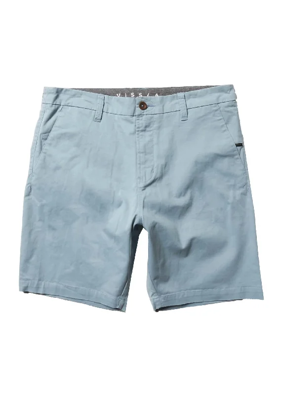 Lightweight Men's Linen PantsMen's No See Ums 19" Walkshort In Vintage Blue