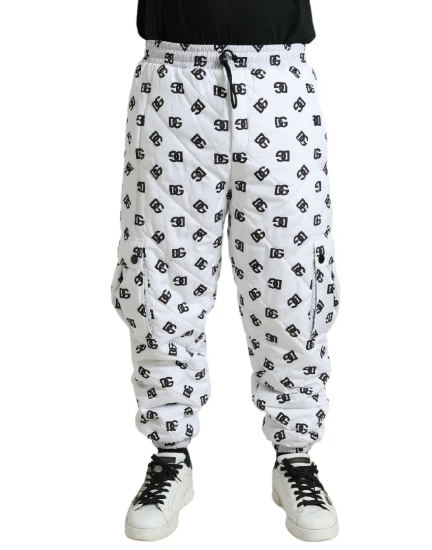 Yoked Back Men's JeansDolce & Gabbana Chic  Jogger Pants with Iconic DG Men's Print