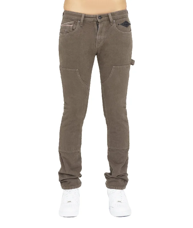 Men's Jeans Made from Recycled MaterialsROCKER SLIM RIGID 'LUCKY BASTARD' IN ARMY GREEN Men's Jeans Made from Recycled MaterialsROCKER SLIM RIGID 'LUCKY BASTARD' IN ARMY GREEN
