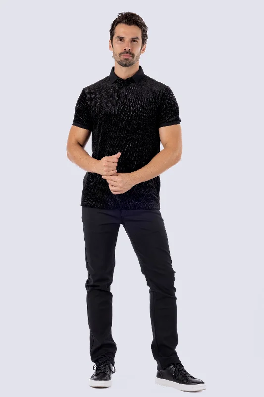 Men's Shirts with Hidden ButtonsNuvora Polo Shirt