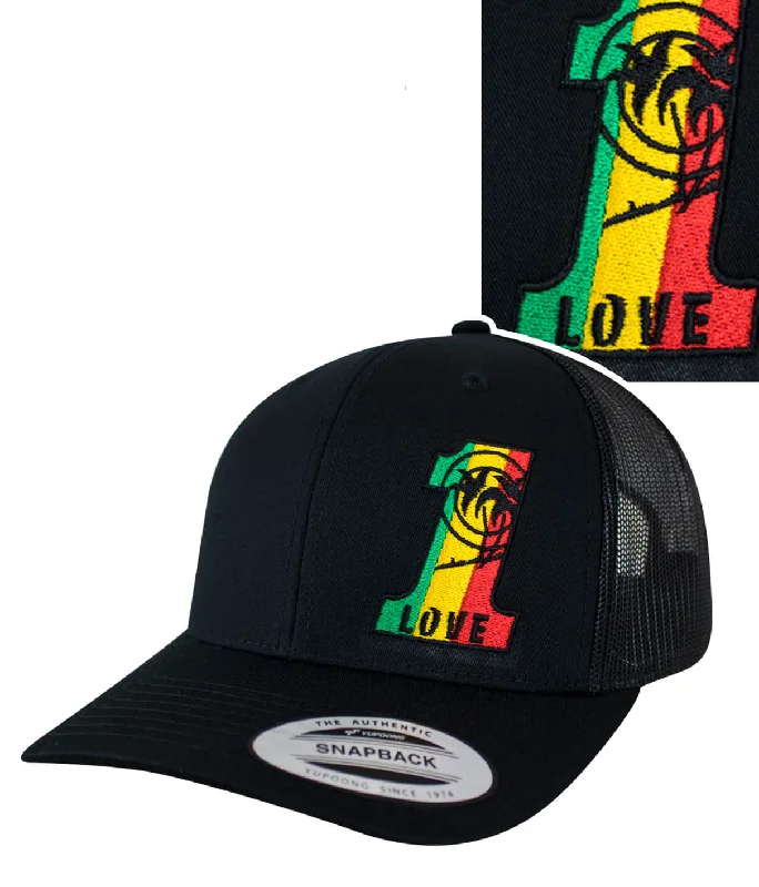 Durable Workwear Hats"1 LOVE" Retro Trucker Hat