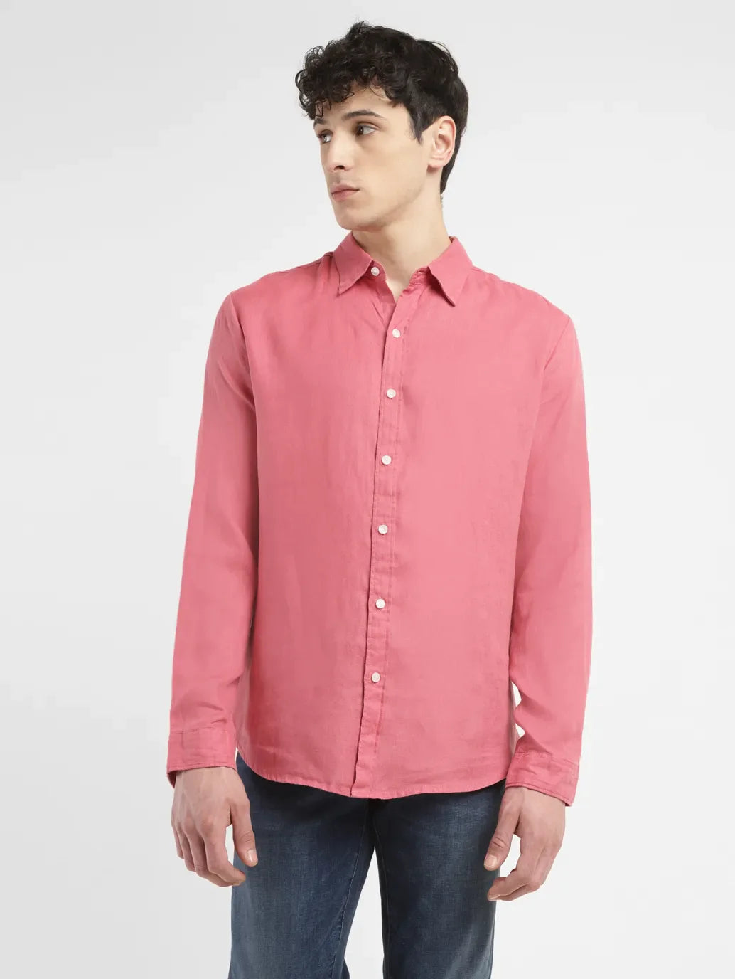 Men's Bamboo Fiber Shirts for Softness and BreathabilityMen's Solid Slim Fit Linen Shirt Men's Bamboo Fiber Shirts for Softness and BreathabilityMen's Solid Slim Fit Linen Shirt