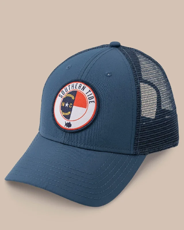 Waterproof Fishing HatsNorth Carolina Patch Performance Trucker Hat