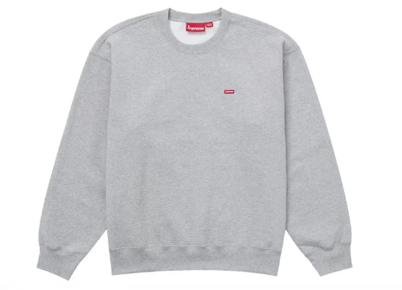 Small Box Logo Crew Neck Sweatshirt In Ash Grey