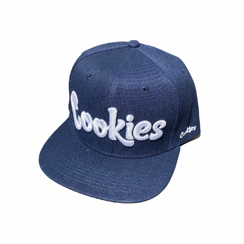Men's Straw Hats for SummerCookies Original Mint Twill Snapback Cap (Navy/White)