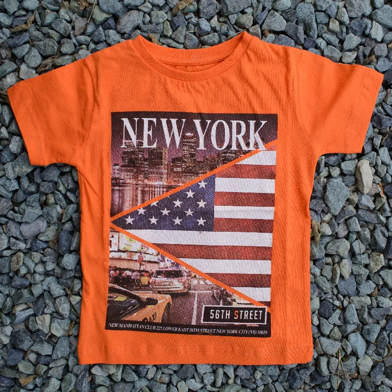 Men's Shirts with Rounded HemlinesChildren's Colorful T-Shirts in 100% Cotton