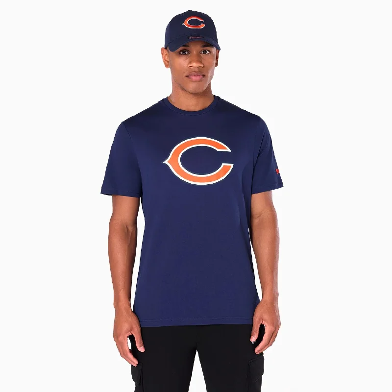 Men's Shirts with Surplice HemlinesChicago Bears NFL Navy T-Shirt