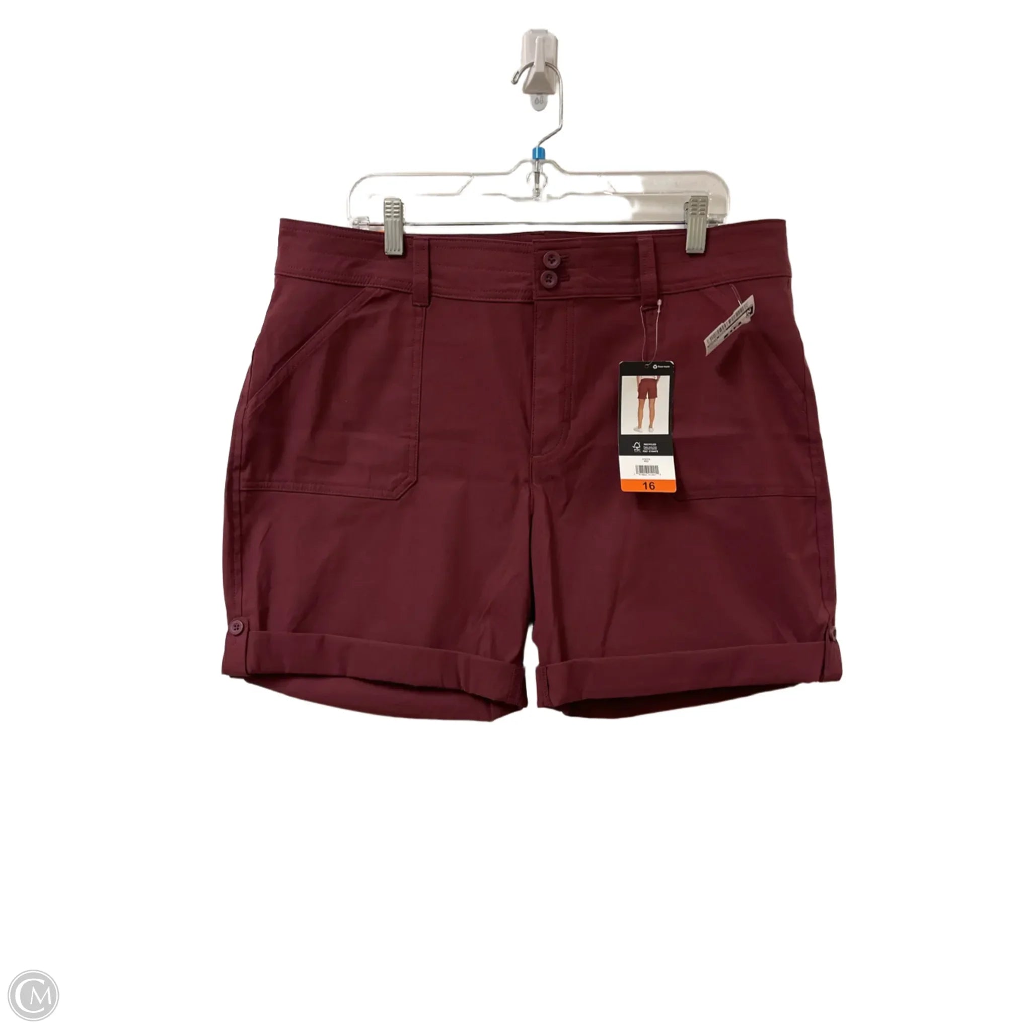 Men's Patterned Pants with Animal PrintsShorts By Eddie Bauer In Red, Size: 16