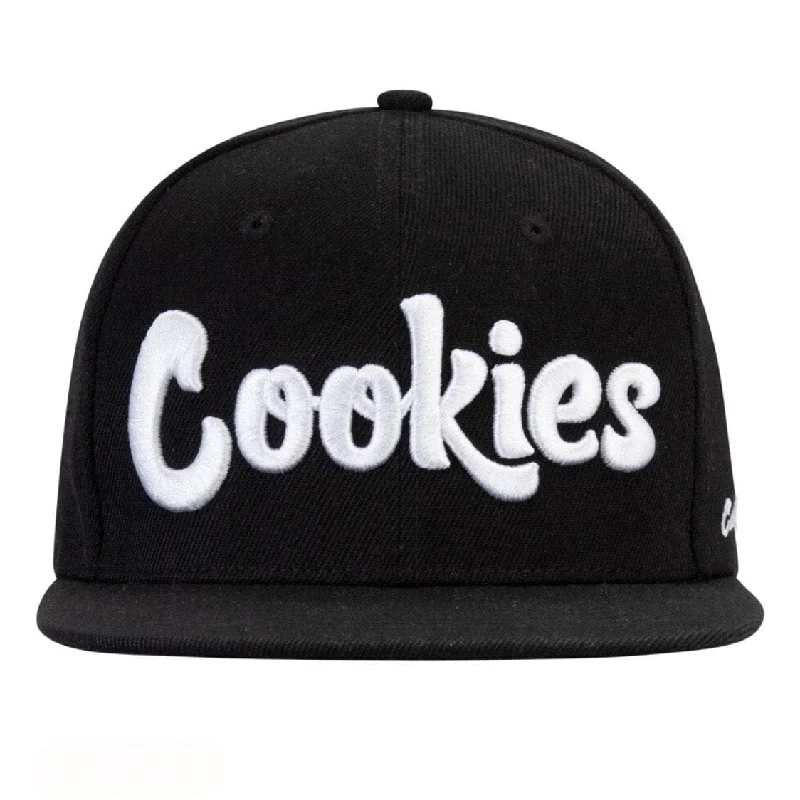 Fashionable Bucket Hats for WomenCookies Original Mint Twill Snapback Cap (Black/White)