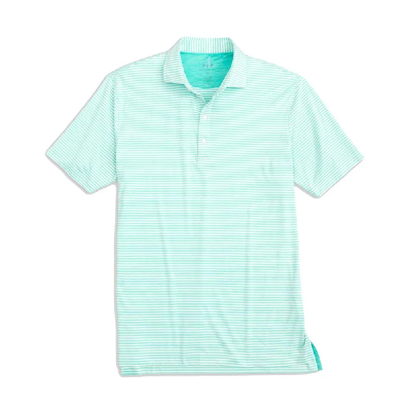 Men's Shirts with Antimicrobial TreatmentJohnnie-O Seymour Striped Polo Shirt - Caicos Men's Shirts with Antimicrobial TreatmentJohnnie-O Seymour Striped Polo Shirt - Caicos