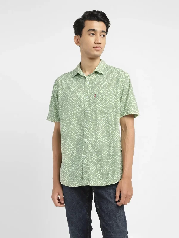 Men's Relaxed-Fit Shirts for Casual ComfortMen's Jacquard Slim Fit Shirt
