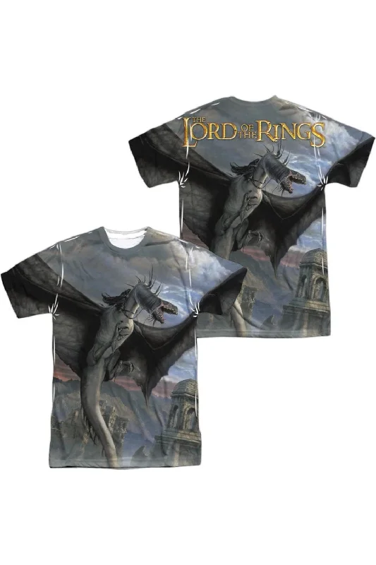 Men's Shirts with Logo EmbossmentsLord Of The Rings Fellbeast (Front/Back Print) Short Sleeve Adult Poly Crew Tee / T-Shirt Men's Shirts with Logo EmbossmentsLord Of The Rings Fellbeast (Front/Back Print) Short Sleeve Adult Poly Crew Tee / T-Shirt