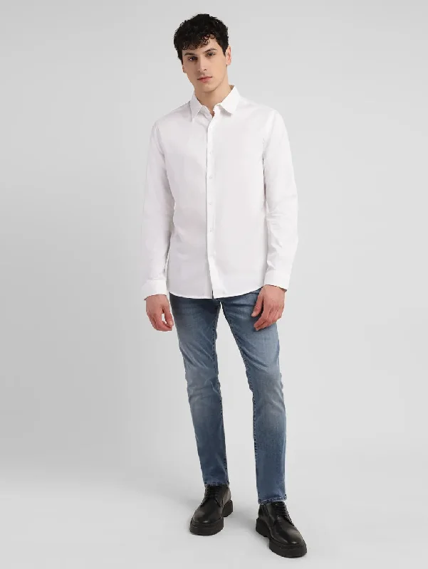 Men's Short-Sleeve Shirts for Warm WeatherMen's Solid Slim Fit Shirt