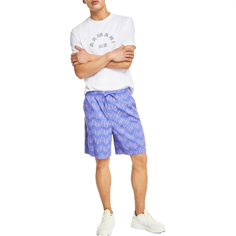 Men's Pants with SuspendersMens Printed 7" Inseam Casual Shorts