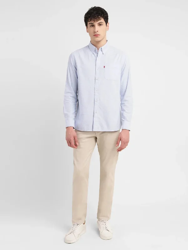 Men's Pocket T-Shirts for Added FunctionalityMen's Solid Slim Fit Shirt