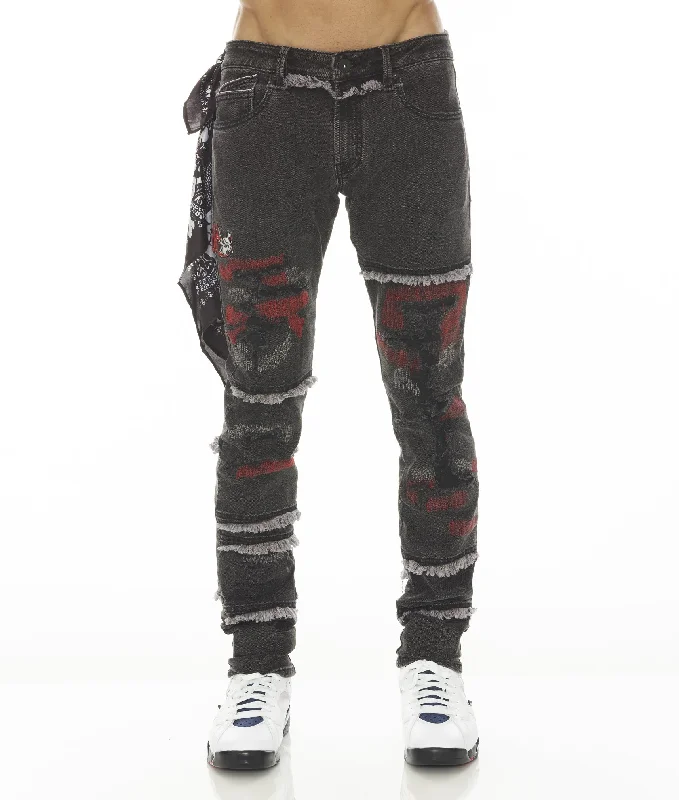 Inexpensive Men's JeansRocker Slim Motley Crue In Motley