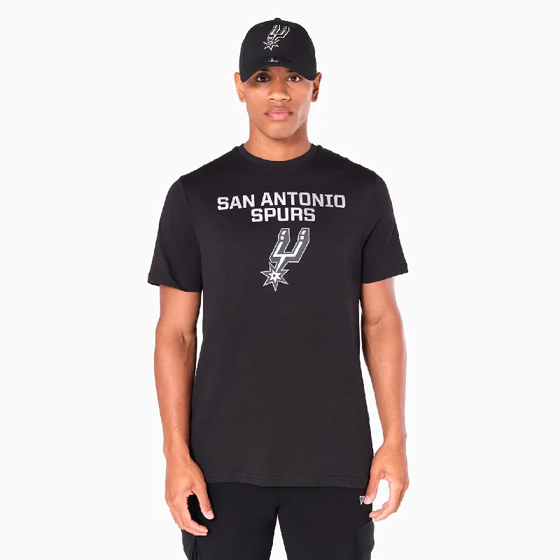 Men's Shirts with Appliqué DetailsSan Antonio Spurs NBA Black T-Shirt