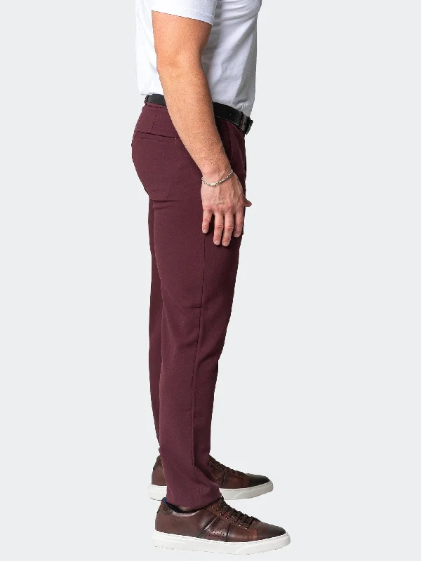 Best Fitting Men's Jeans4-Way Stretch Pants Solid Red