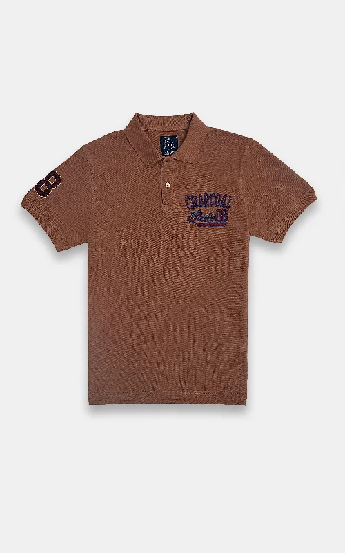 Men's Shirts with Button-Down PocketsFASHION POLO RUST