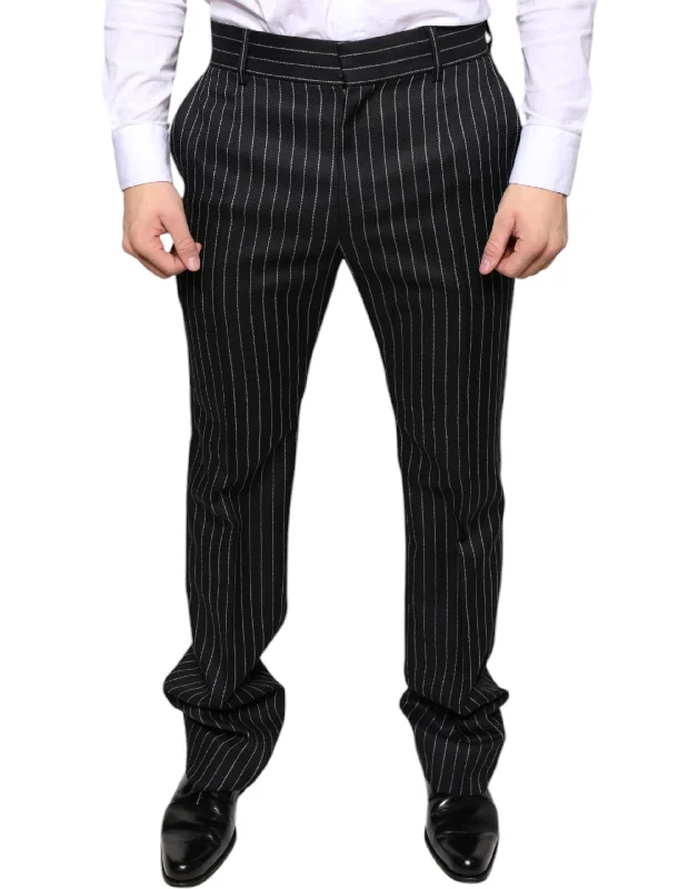 Rip and Tear Men's JeansDolce & Gabbana  Stripes Skinny Men Dress Men's Pants