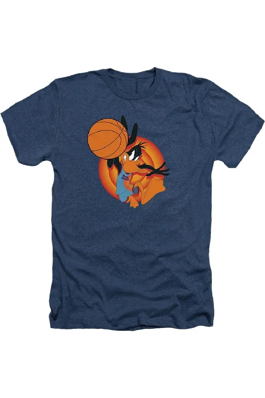 Lightweight Men's Linen ShirtsSpace Jam 2 Daffy Slam Adult Heather Tee / T-Shirt