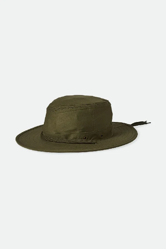 Relaxed Fisherman HatsCoolmax Packable Safari Bucket Hat - Olive Surplus