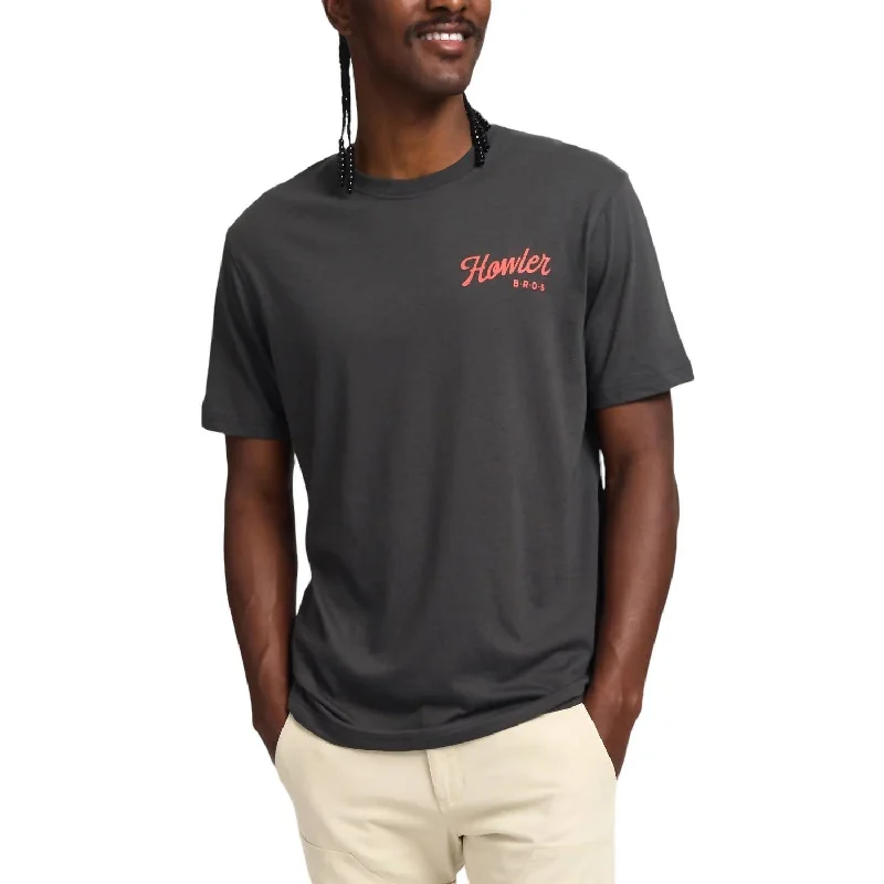 Men's Shirts with Pleated HemlinesPosse T-Shirt In Antique Black