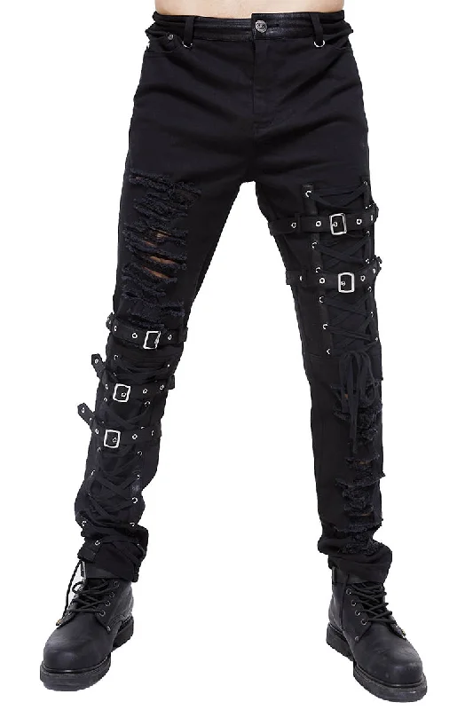 Men's Pants with Patchwork PatternsMidian's Curse Pants