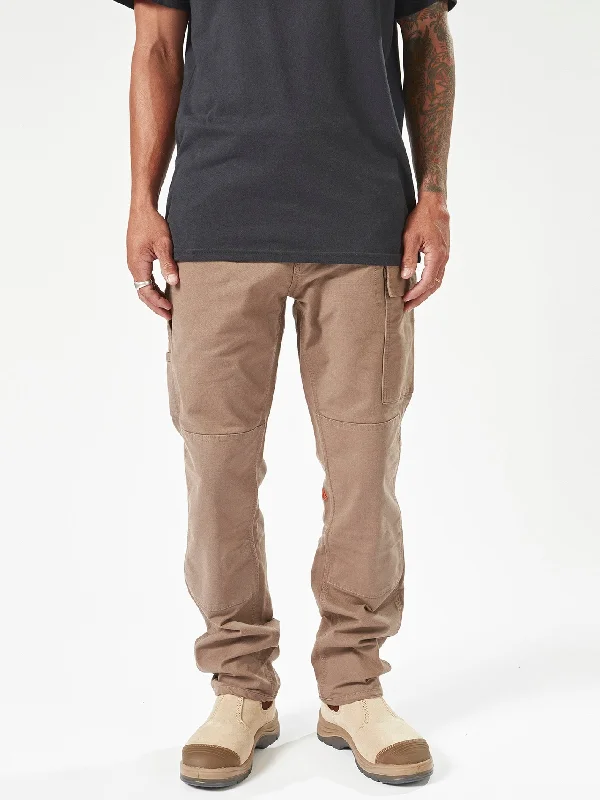 Men's Bootcut Jeans for a Flattering ShapeVolcom Workwear Caliper Work Pants - Brindle