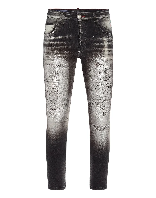 Casual Ripped Men's JeansDenim Trousers Skinny Fit