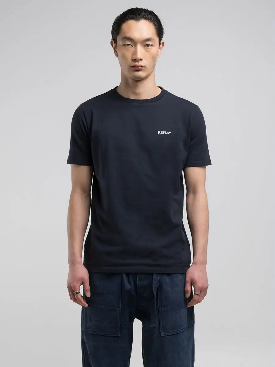 Men's Shirts with French CuffsID25067-Replay Navy T-Shirt