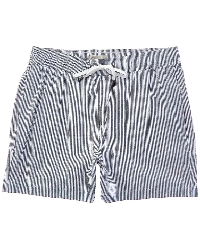 Men's Velcro-Closure Pants for ConvenienceOnia Charles Seersucker Swim Trunk