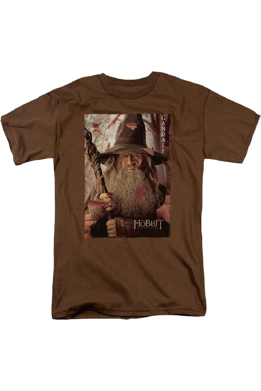 Men's Shirts with Embellished HemlinesThe Hobbit Gandalf Poster Short Sleeve Adult T-Shirt Men's Shirts with Embellished HemlinesThe Hobbit Gandalf Poster Short Sleeve Adult T-Shirt