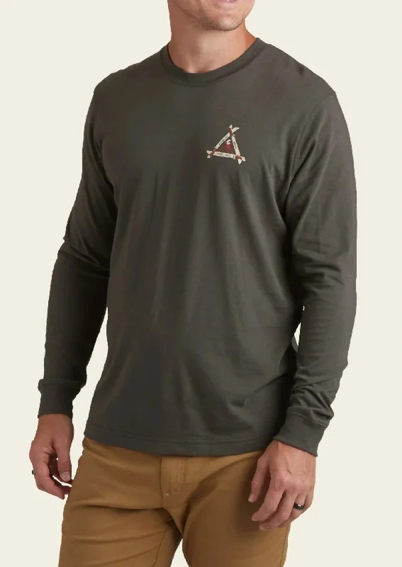 Comfortable Men's Polo ShirtsMachetes Select Longsleeve T-Shirt In Antique Black