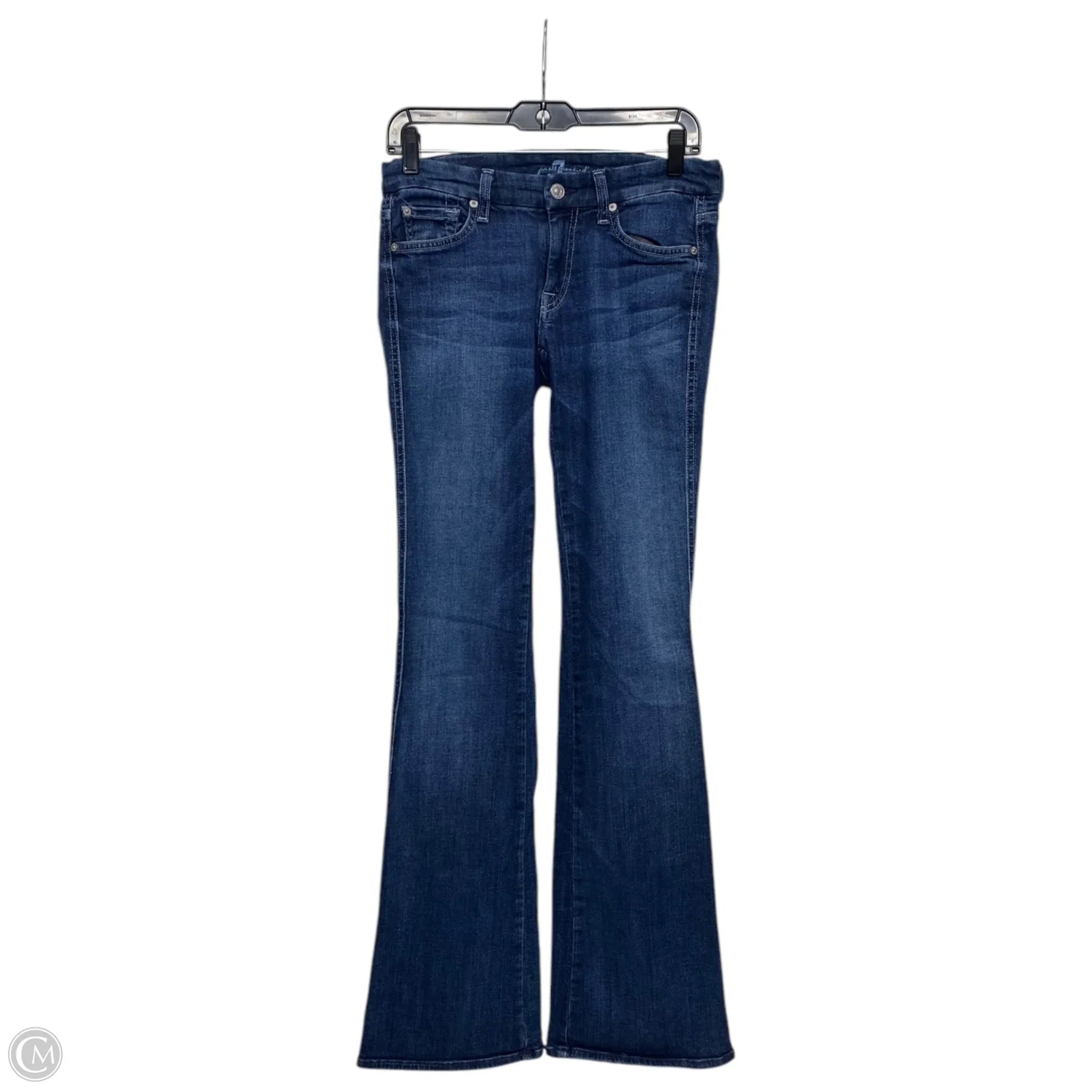 Premium Quality Men's Jeans for Every OccasionJeans Flared By 7 For All Mankind In Blue Denim, Size: 4