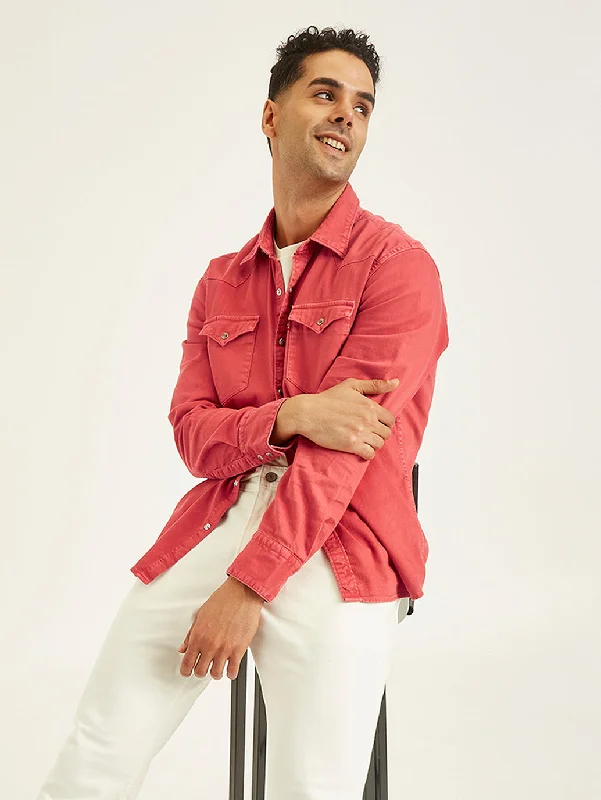 Men's Button-Down Collar Shirts for Staying PolishedMen's Solid Slim Fit Denim Shirt Men's Button-Down Collar Shirts for Staying PolishedMen's Solid Slim Fit Denim Shirt