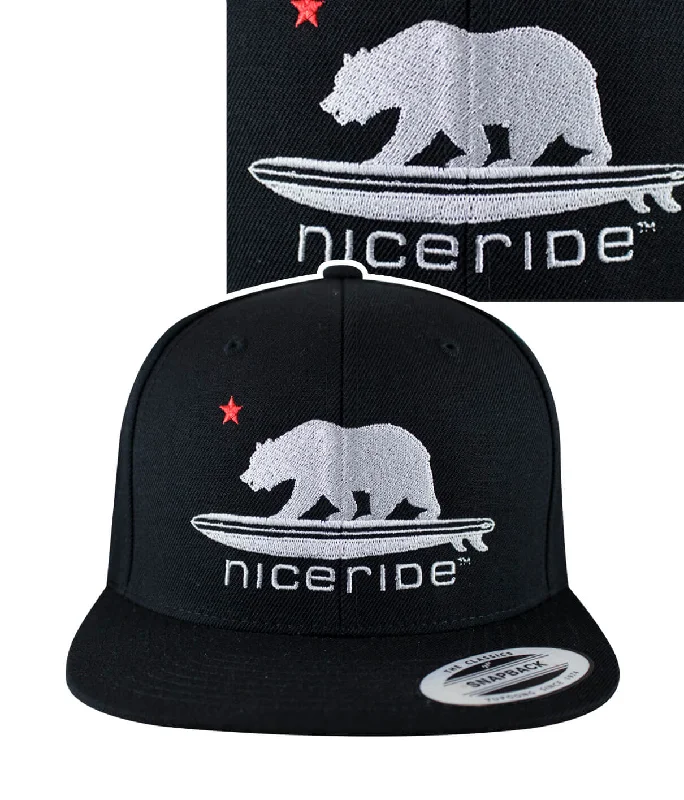 Girls' Beanie Hats"Hang 20" Black Snapback