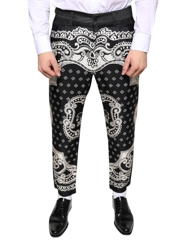 Men's Skinny JeansDolce & Gabbana  Bandana Silk Dress Men's Pants